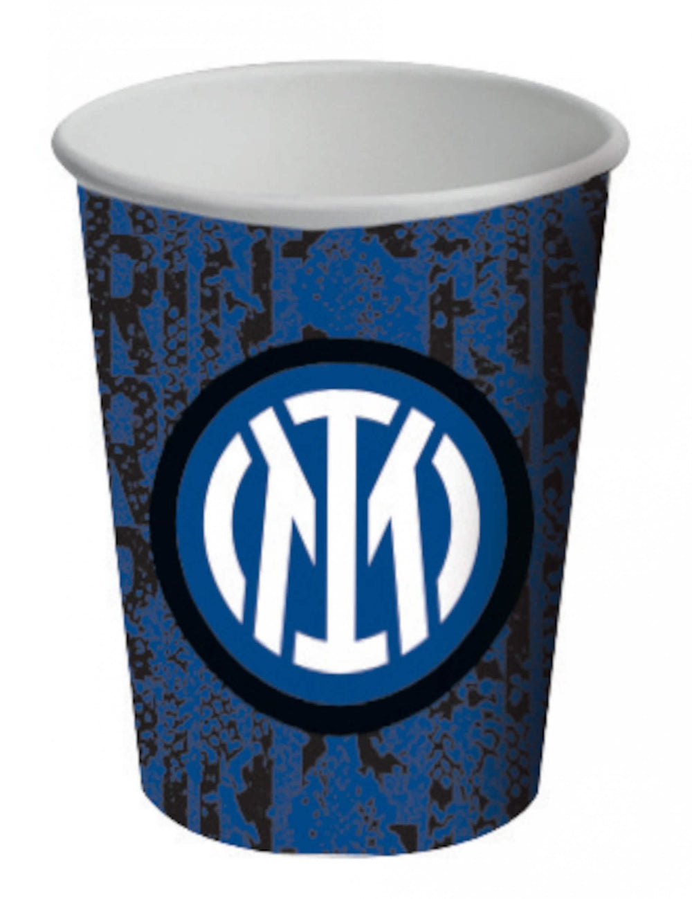 Kartónové tégliky Inter Milán na párty modrá a čierna