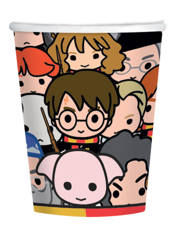 8 papierové poháre kawaii Harry Potter™ 250 ml 