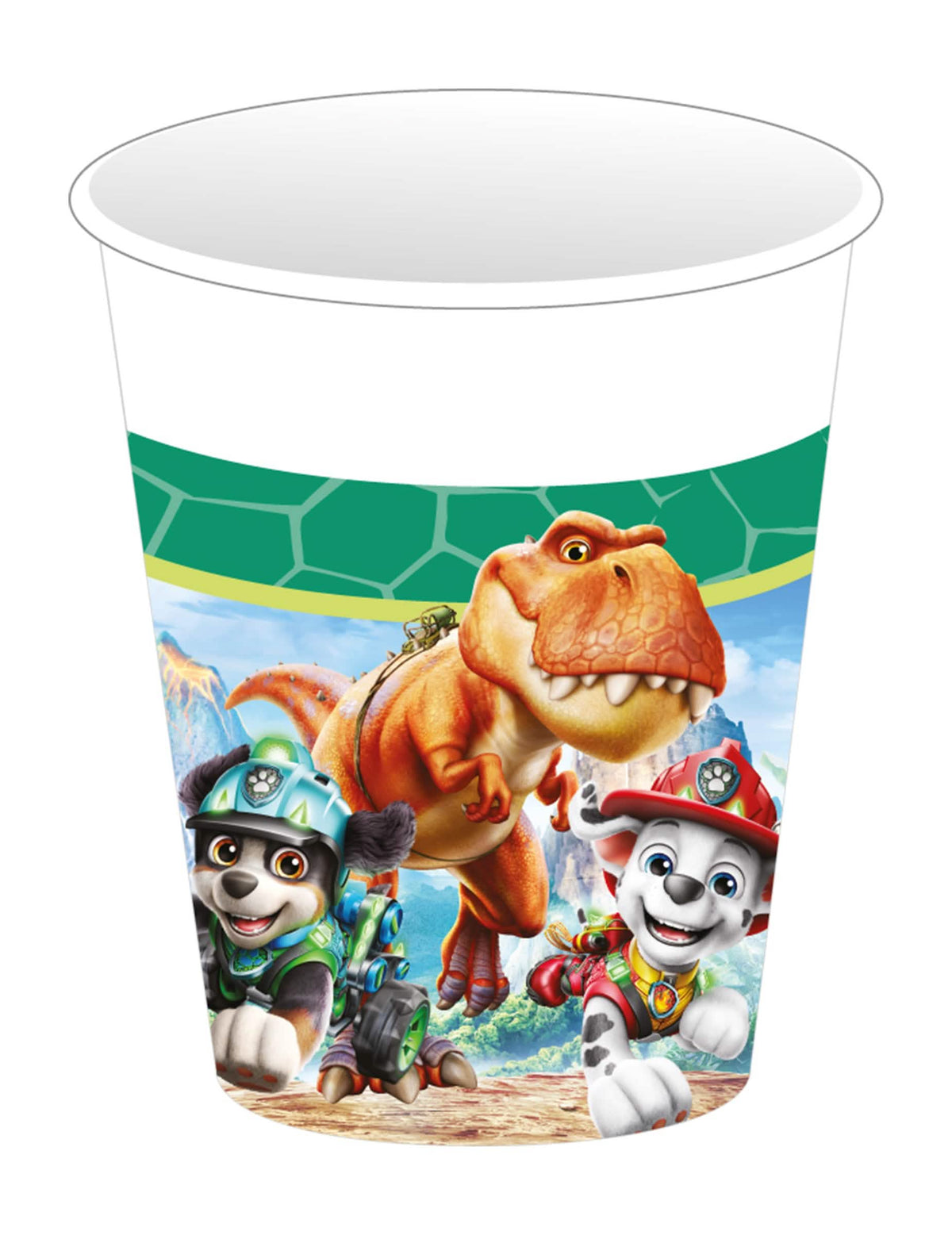 8 papierových pohárov Labková patrola™ Dino movie 200 ml
