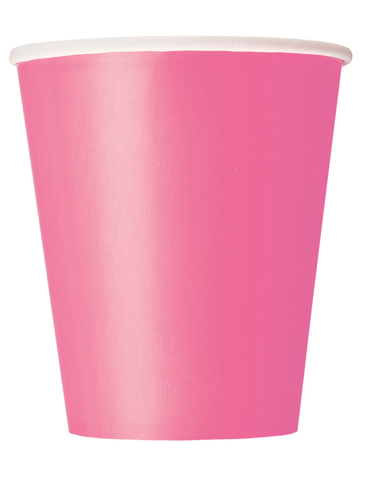 Gobelets en carton pour fête rose uni