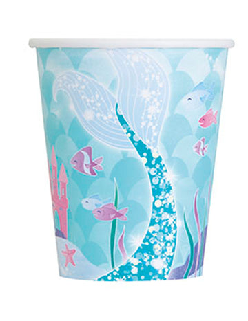 8 kartónový pohár Pretty Mermaid 270 ml