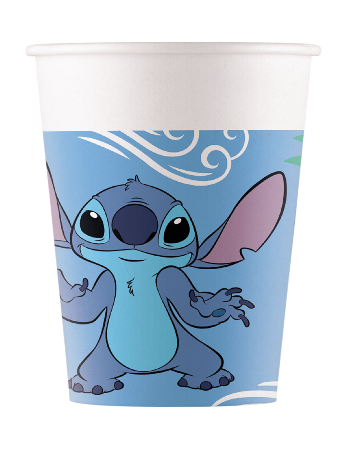 Gobelets en carton Stitch pour enfant bleu et blanc