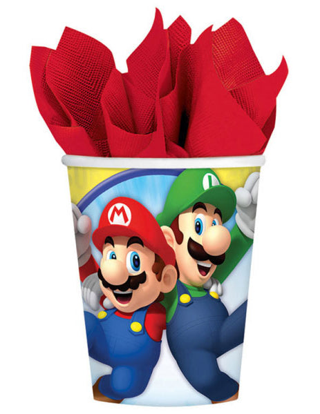 8 Super Mario 250 ml kartónové poháre