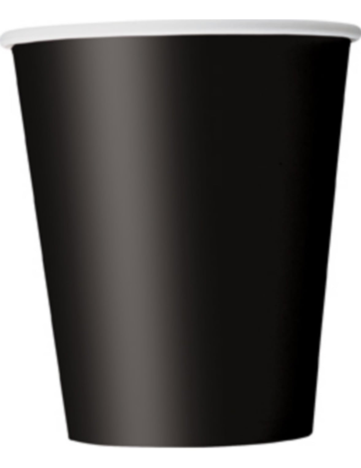 Gobelets en carton pour fête noirs 210 ml