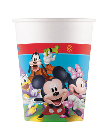 8 Mickey Mouse Cartard Cups 200 ml