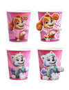 Gobelets Pat'Patrouille pour enfant roses avec Stella et Everest