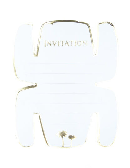 Détail de la zone d'écriture des invitations totem aventurier
