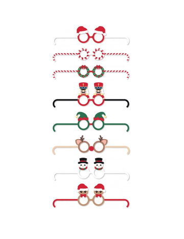 8 roztomilých kartónových pohárov, sladké Vianoce