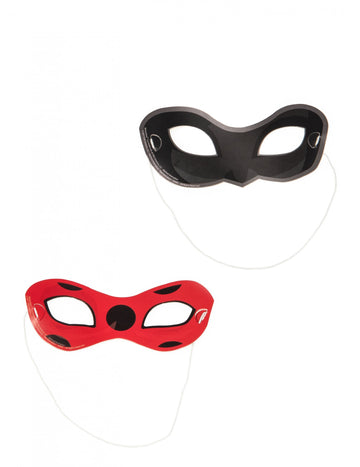 8 ladybug kartónové masky