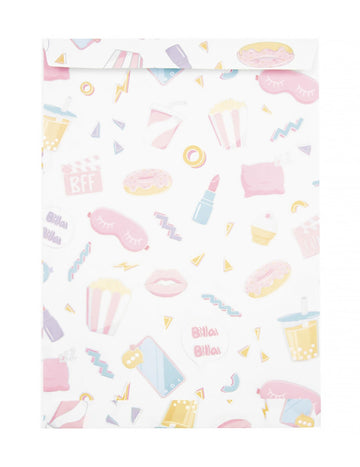 8 papierových darčekových tašiek na pyžamá, 15x21 cm