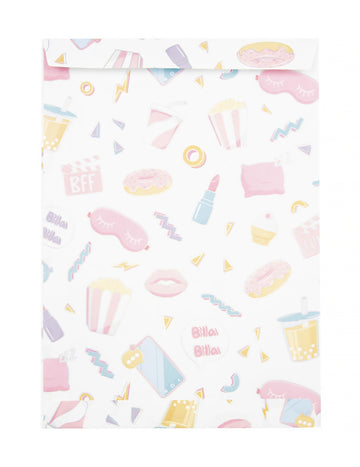 8 papierových darčekových tašiek na pyžamá, 15x21 cm