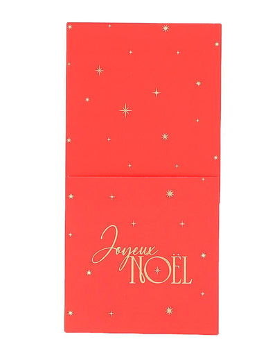 8 nadčasových červených a zlatých vreciek na príbory Veselé Vianoce 10 x 20 cm