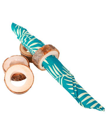 8 drevených krúžkov na obrúsky 3 x 1,8 cm prírodné svadobné darčeky