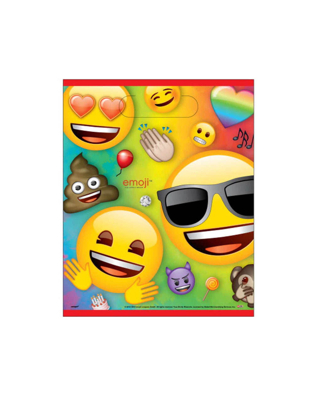 darčekové tašky z plastu Emoji Rainbow pre dieťa viacerých farieb