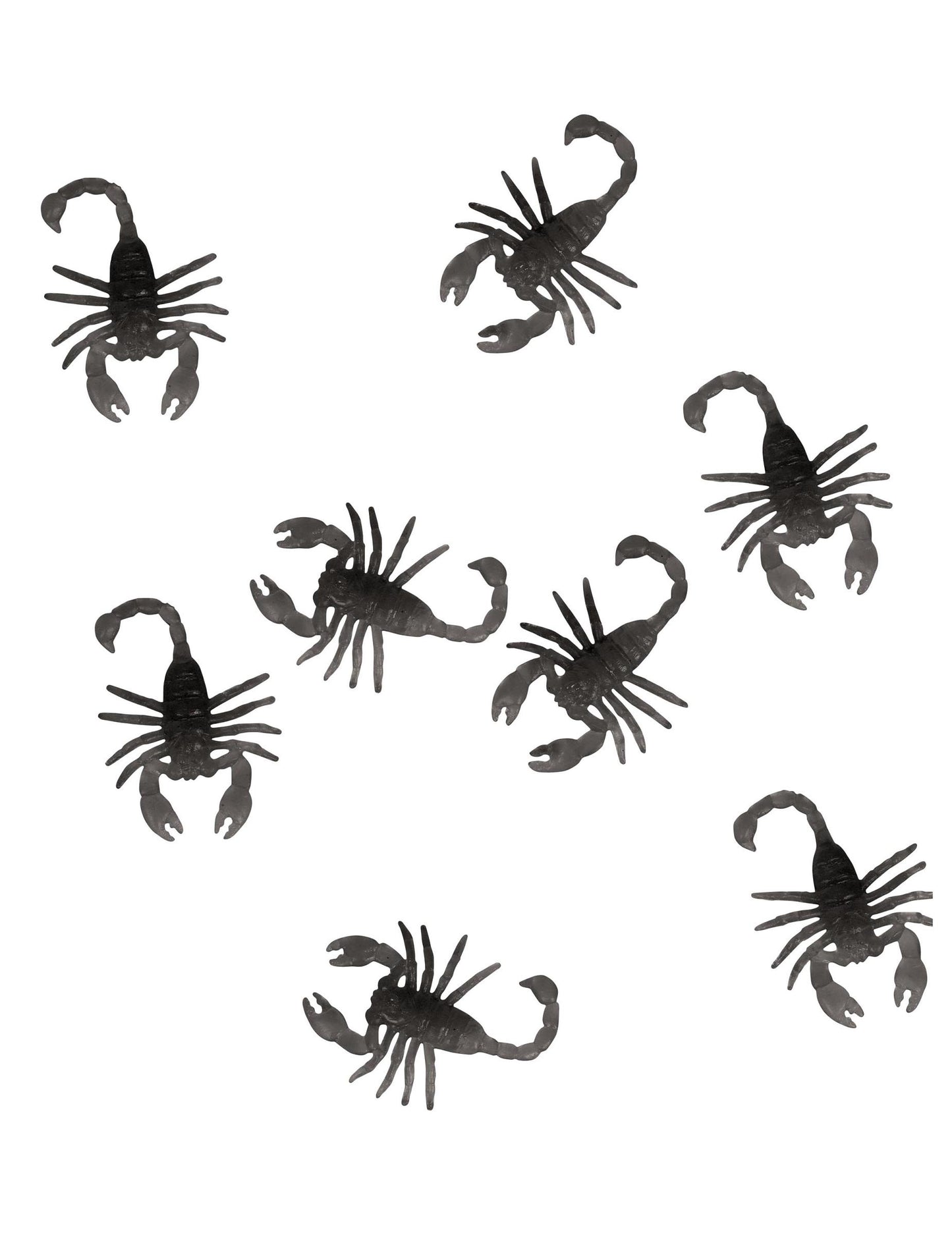 8 Čiernych škorpiónov 6 cm