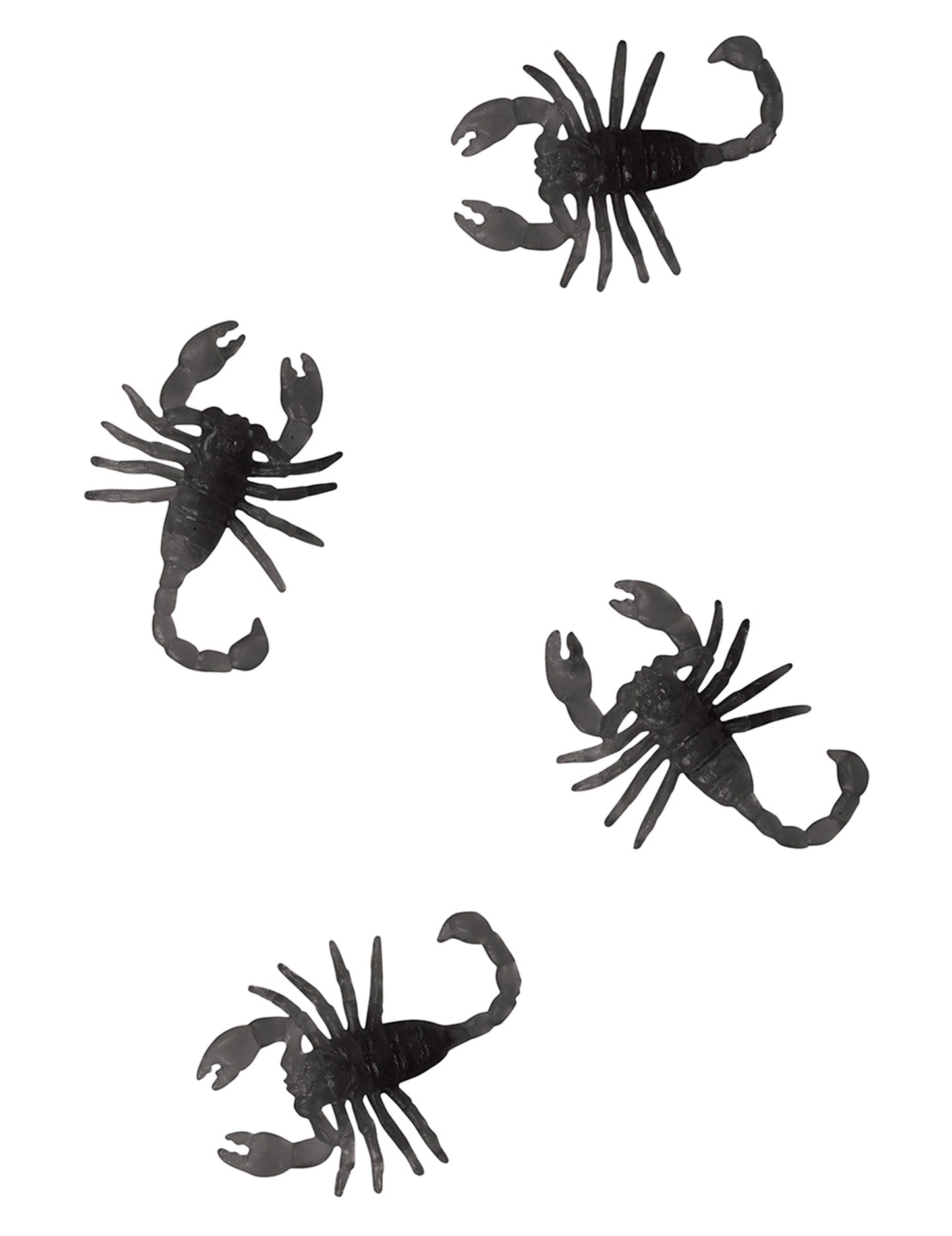 8 Čiernych škorpiónov 6 cm