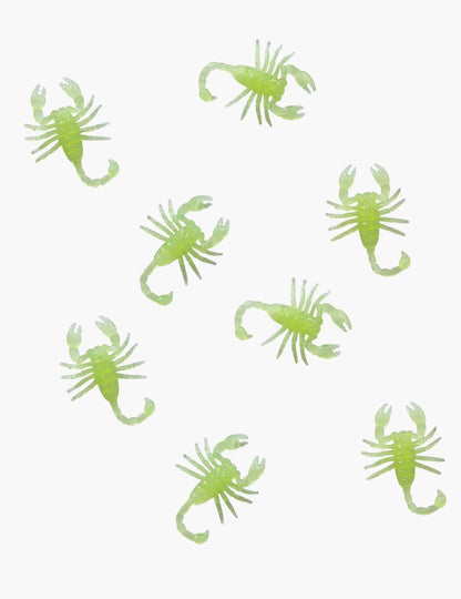 8 fosforeskujúcich škorpiónov 5 cm