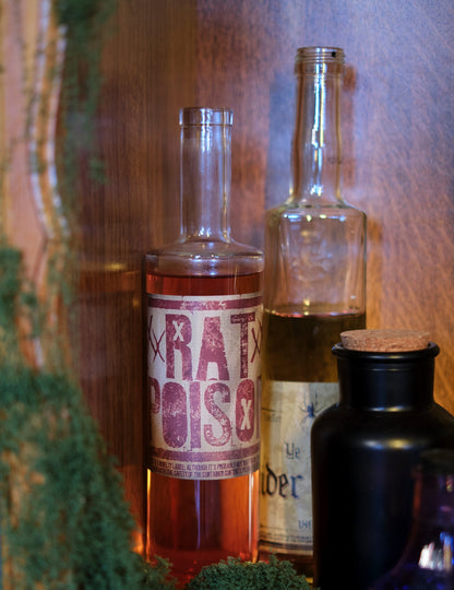 Mise en situation sur bouteilles des 8 Stickers pour bouteille Halloween