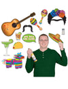 Kit photobooth thème Mexique pour adulte 13 pièces multicolores