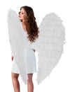 Ailes géantes à plumes pour adulte blanches