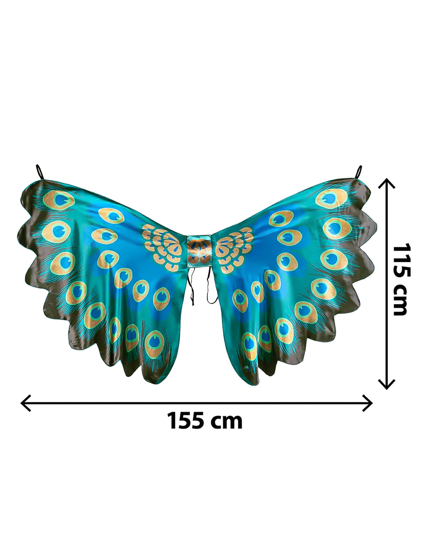 Pávie krídla 155 cm pre dospelých