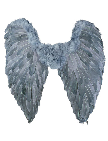 Šedé krídla 65 cm dospelých