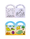 Maľovanky s nálepkami dinosaurus