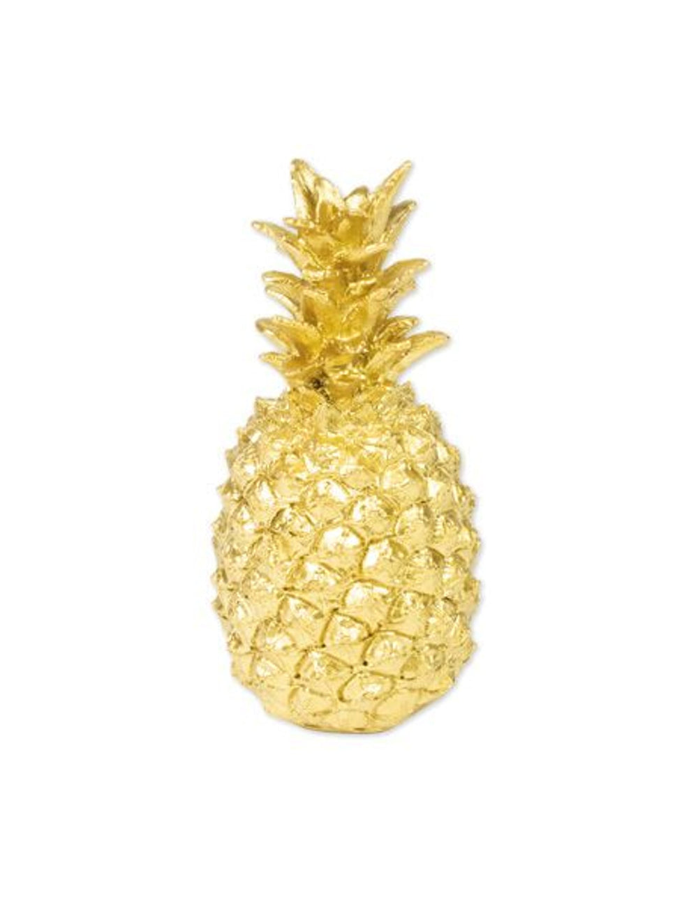 Ananas décoratif en résine thème jungle pour décoration de fête doré