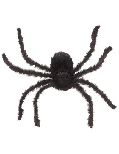 Araignée géante modelable Halloween pour décoration noire poilue
