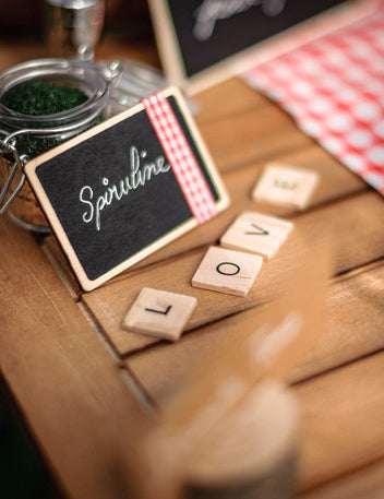 Mise en situation de l'ardoise classique mariage