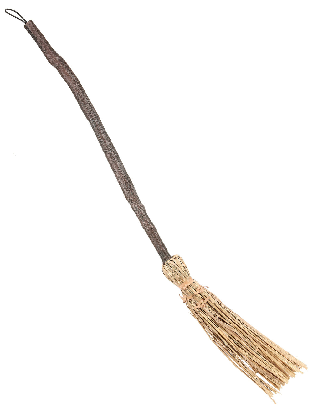 Balai de sorcière pour adulte et enfant bois clair et paille
