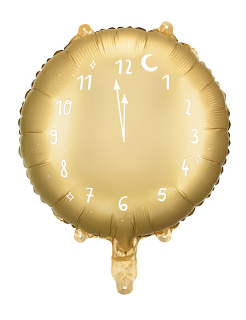 Balón Golden Hodiny v polnoci 45 cm hodín