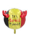 3D hliníkový balón Belgicko „It's Devil Time!“ 56 cm