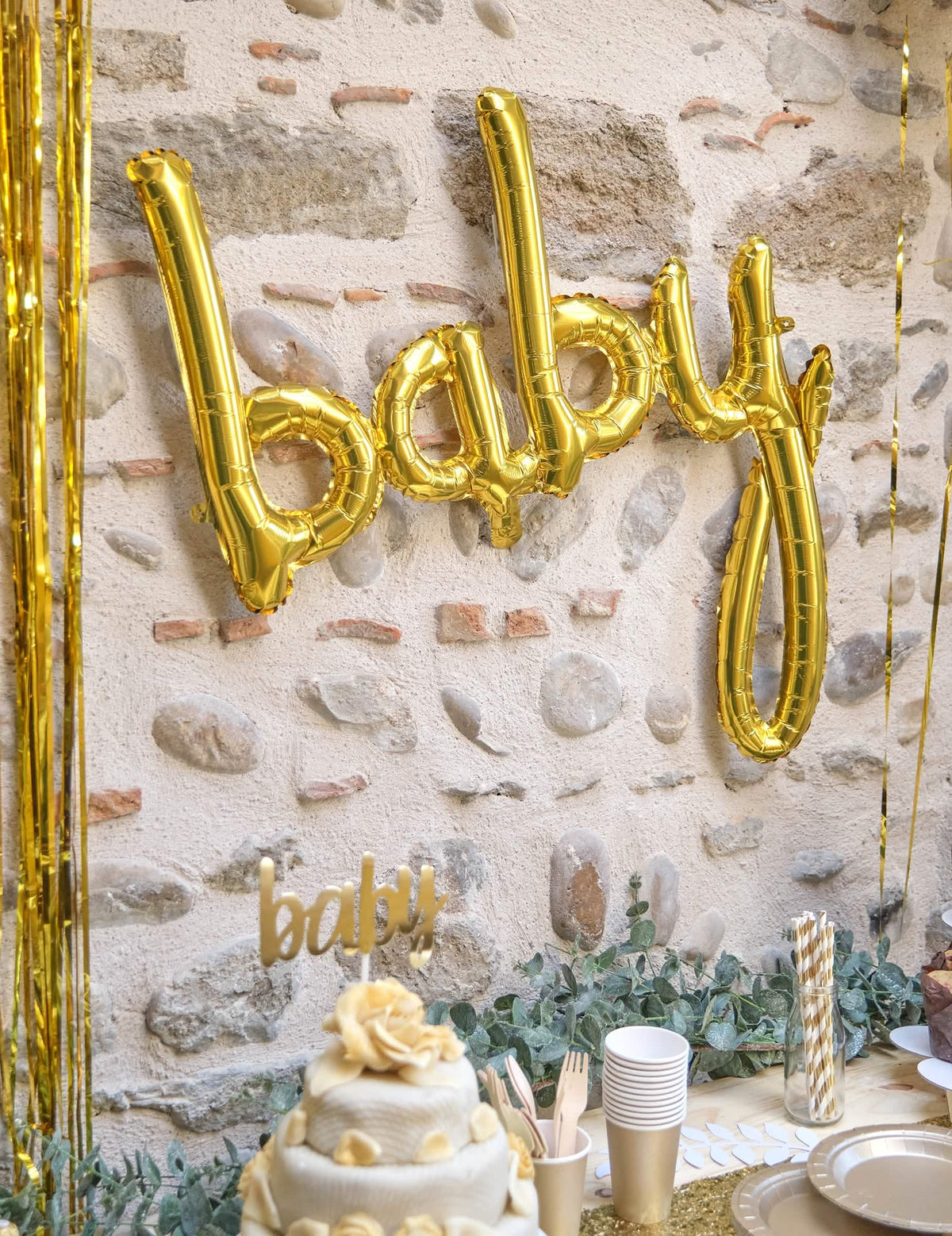 Inscenovanie hliníkovej baby balóny na dekoráciu