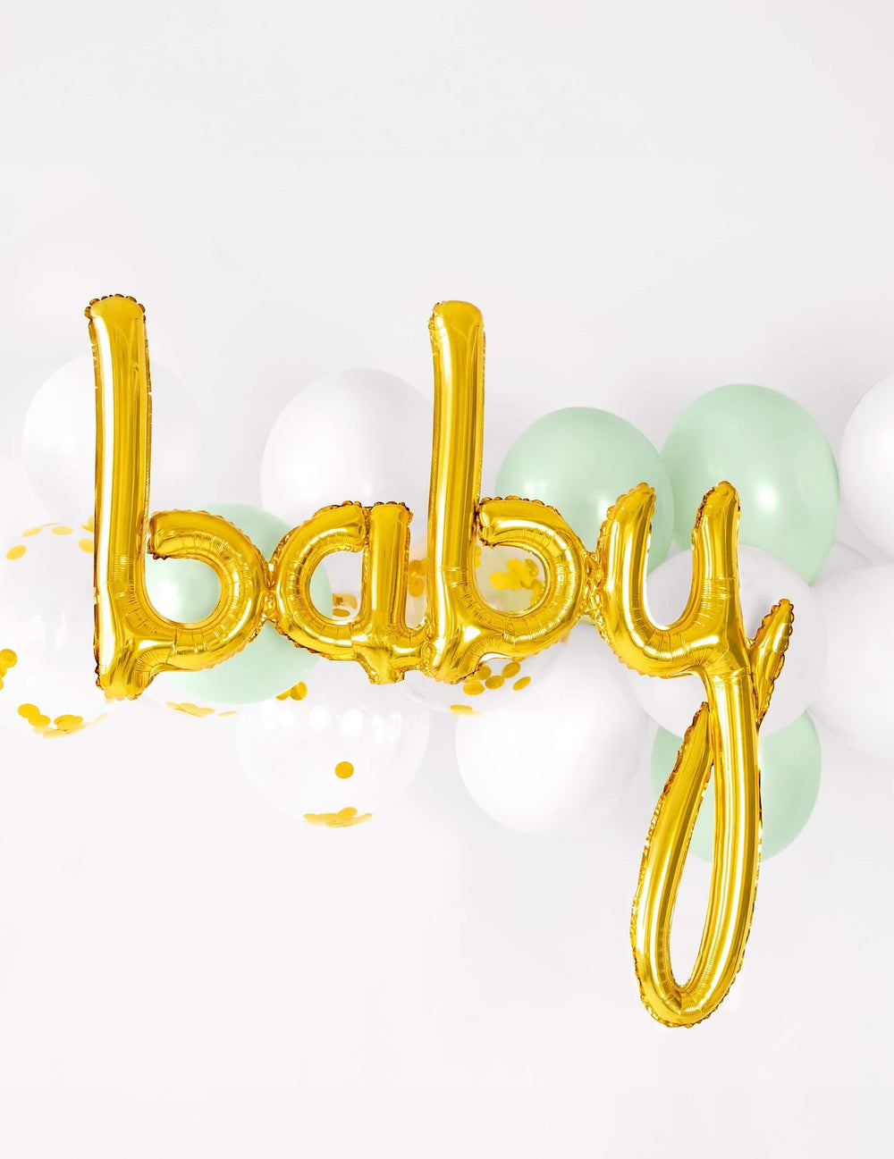 Zinscenovanie na pozadí balónov z hliníkového balónu baby