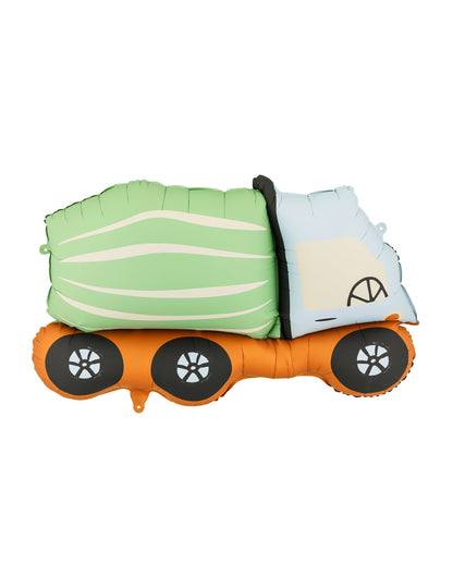 Ballon aluminium camion bétonnière 81 x 48 cm