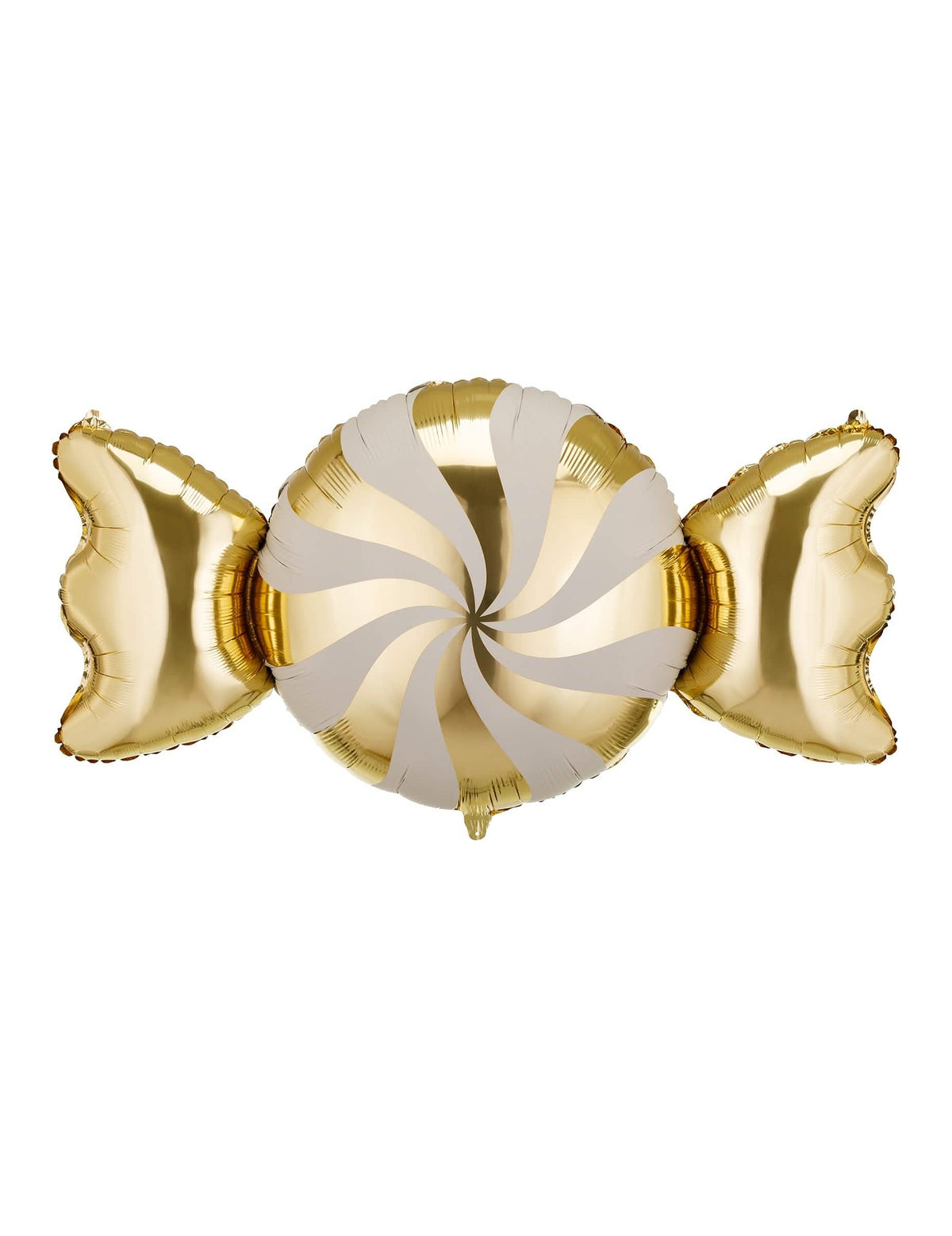 Fóliový balón Cukrík béžový a zlatý 113 x 54 cm