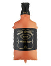 Fóliový balón fľaša whisky oranžovo-čierny 34 x 86 cm