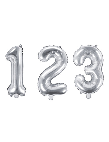 Ballon aluminium chiffre argent