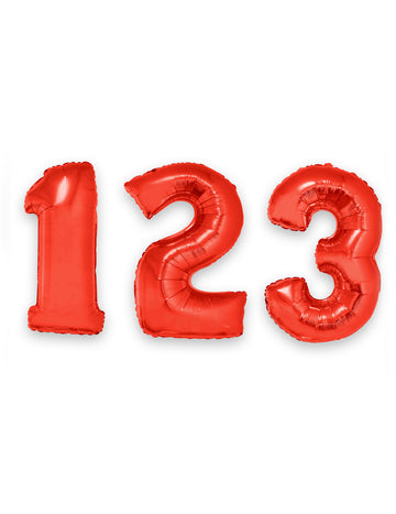 Hliníkový balón červený 1 m