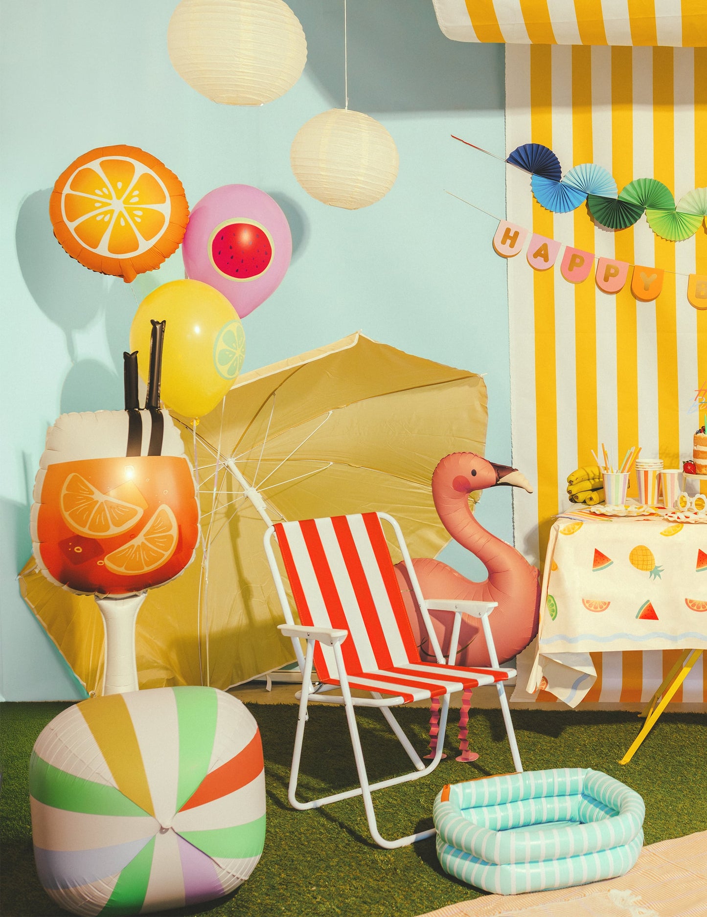 Héliový balón Cocktail Spritz 34 x 100 cm