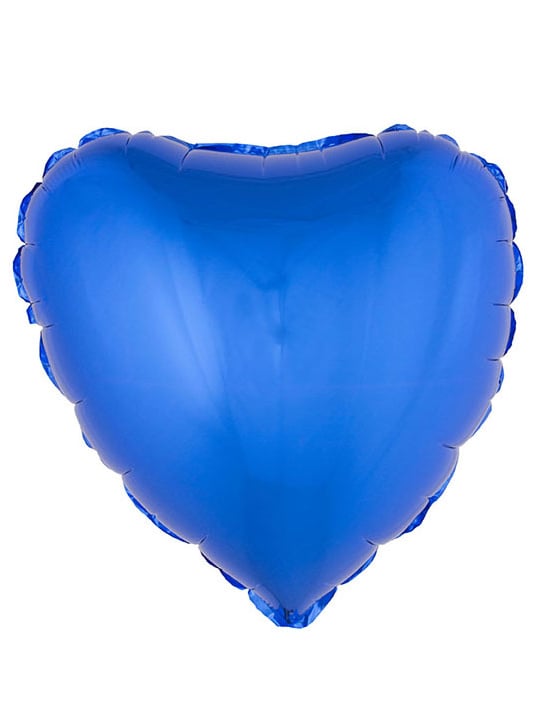Ballon aluminium coeur bleu