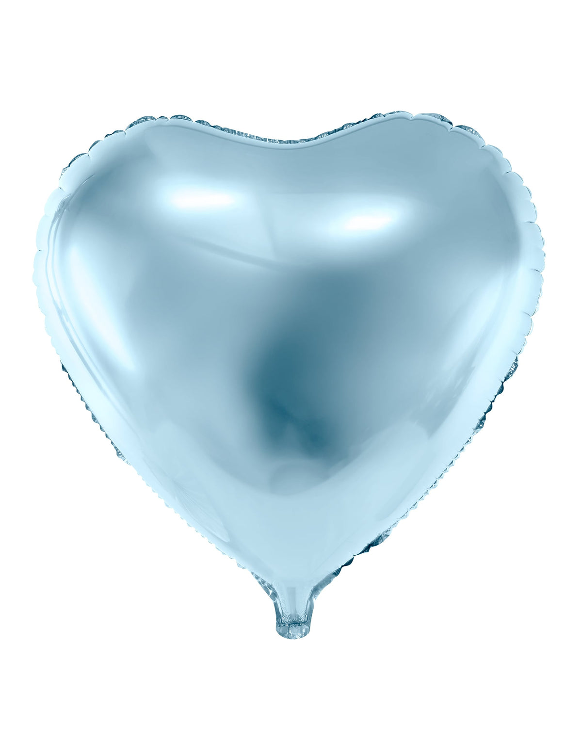 Ballon aluminium coeur bleu clair