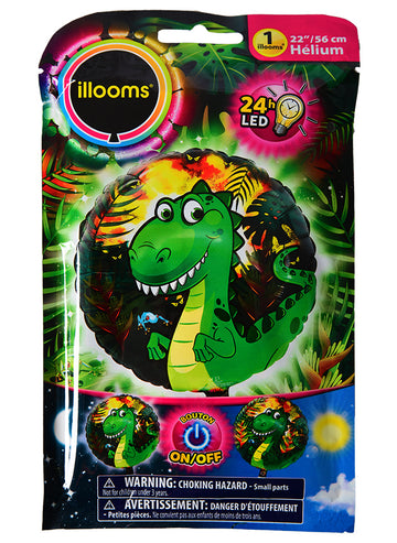 Hliníkový balón dinosaurus viedol illooms 50 cm