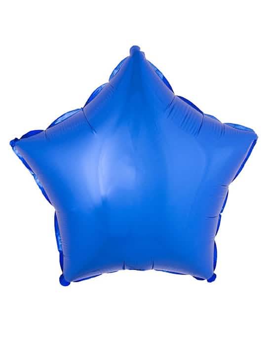 Hliníkový balón hviezda na modrú oslavu