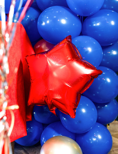 Hliníkový balón Red Star 53 x 46 cm