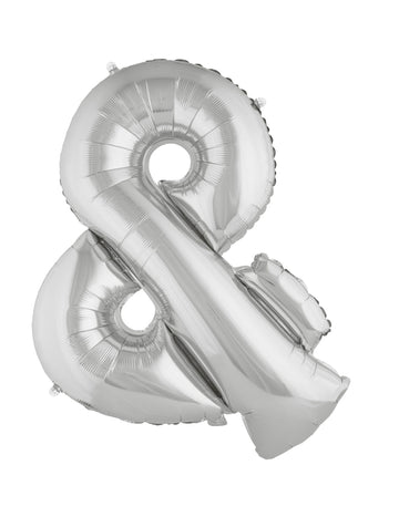 Obrie hliníkový symbol gule + striebro 80 cm
