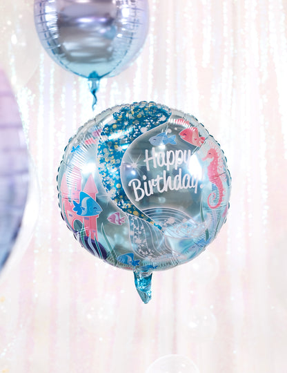 Fóliový balón s motívom morskej panny 45,7 cm narodeninové dekorácie