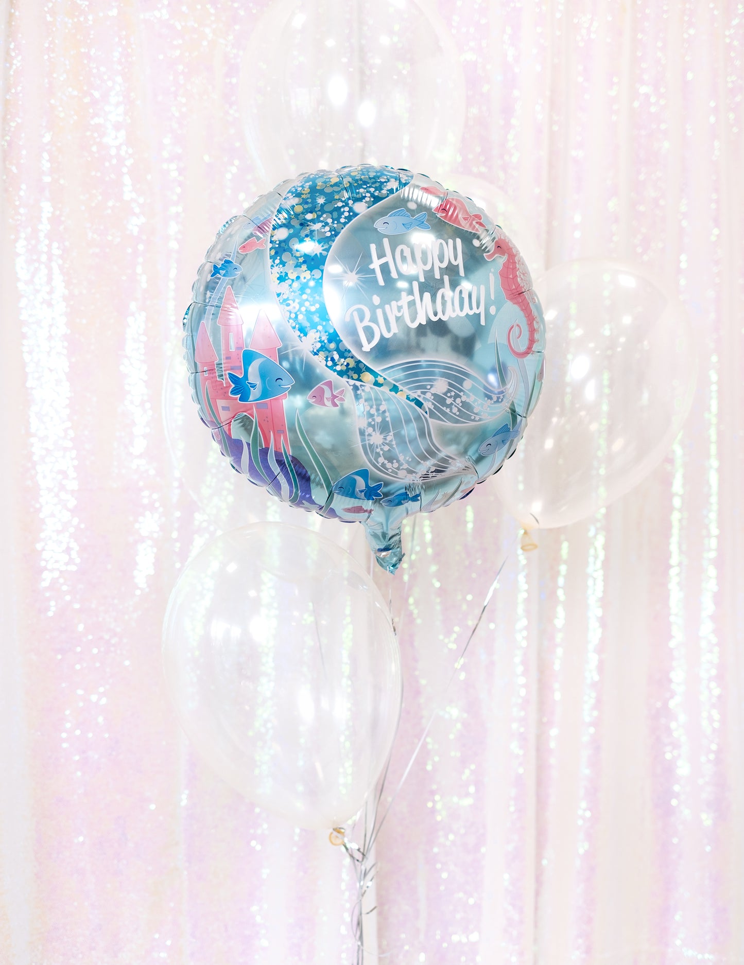 Fóliový balón s motívom morskej panny 45,7 cm narodeninové dekorácie