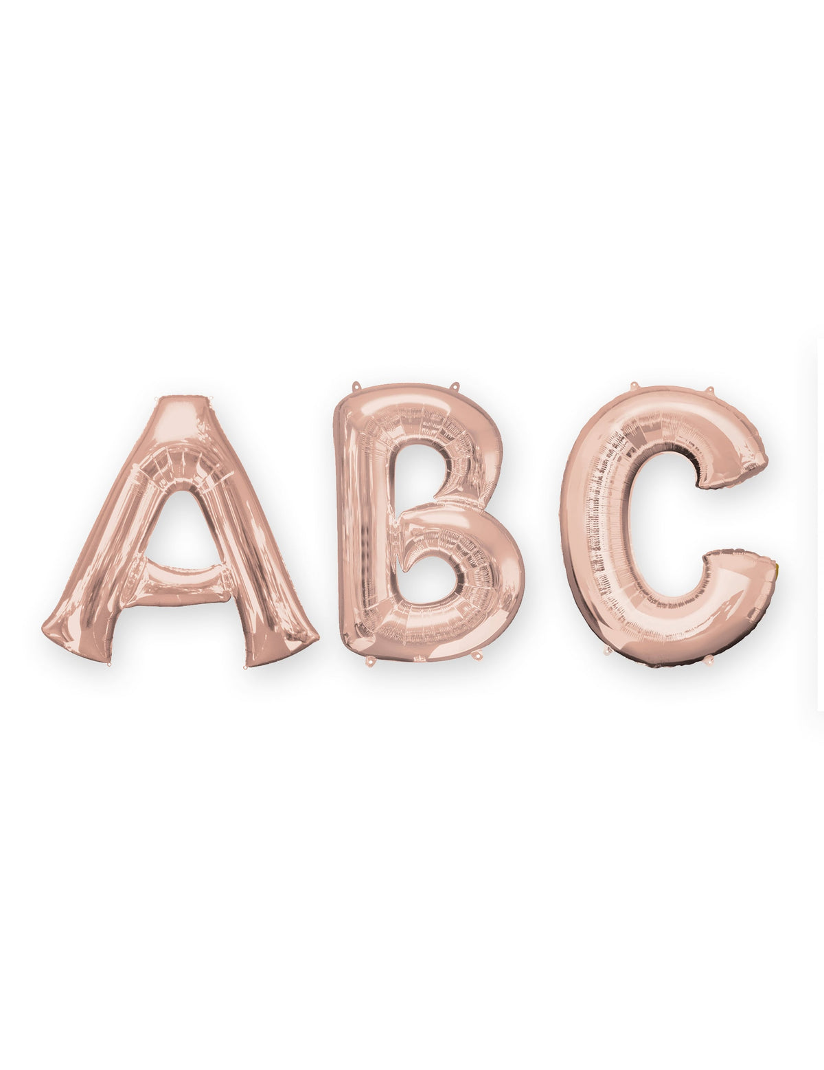 Ballon aluminium lettre pour fête rose gold